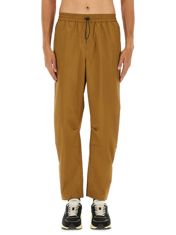 Rain Tech Nylon Pants Brown Trousers