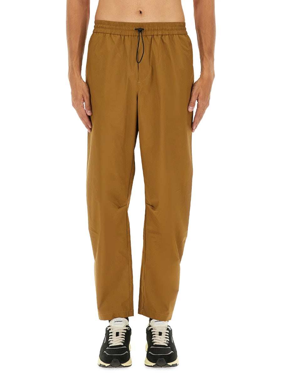 Rain Tech Nylon Pants Brown Trousers