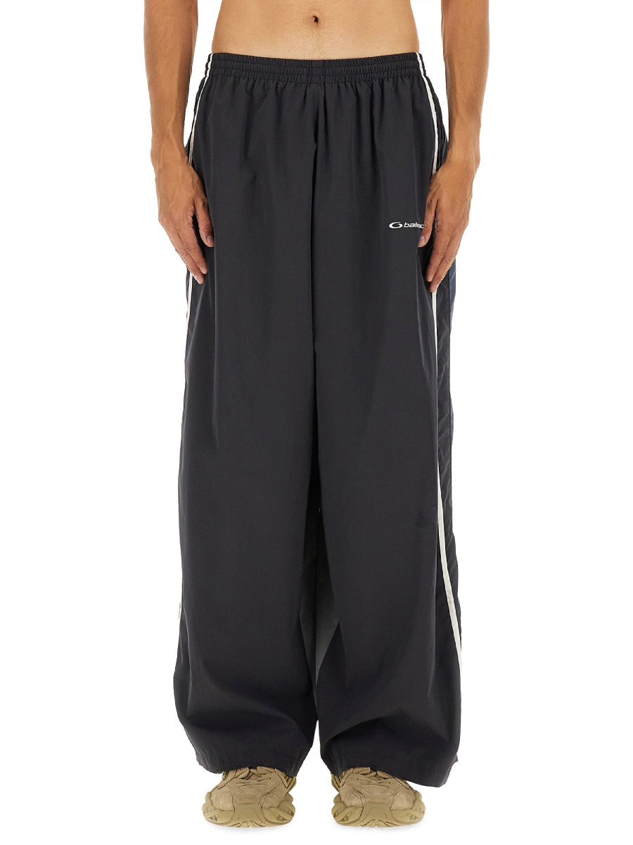 Track Pants 50-50 Black Polyester