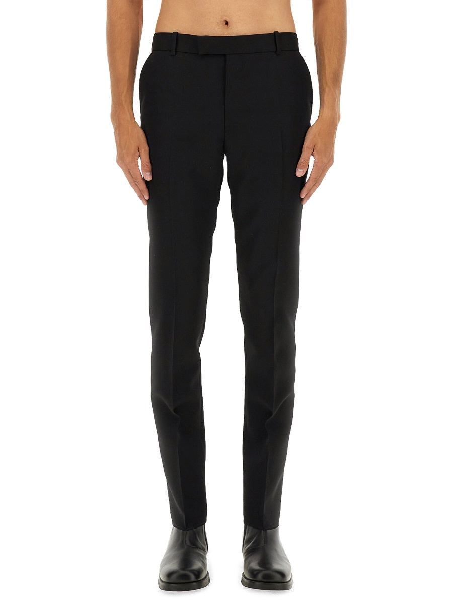 Wool Pants Black Trousers