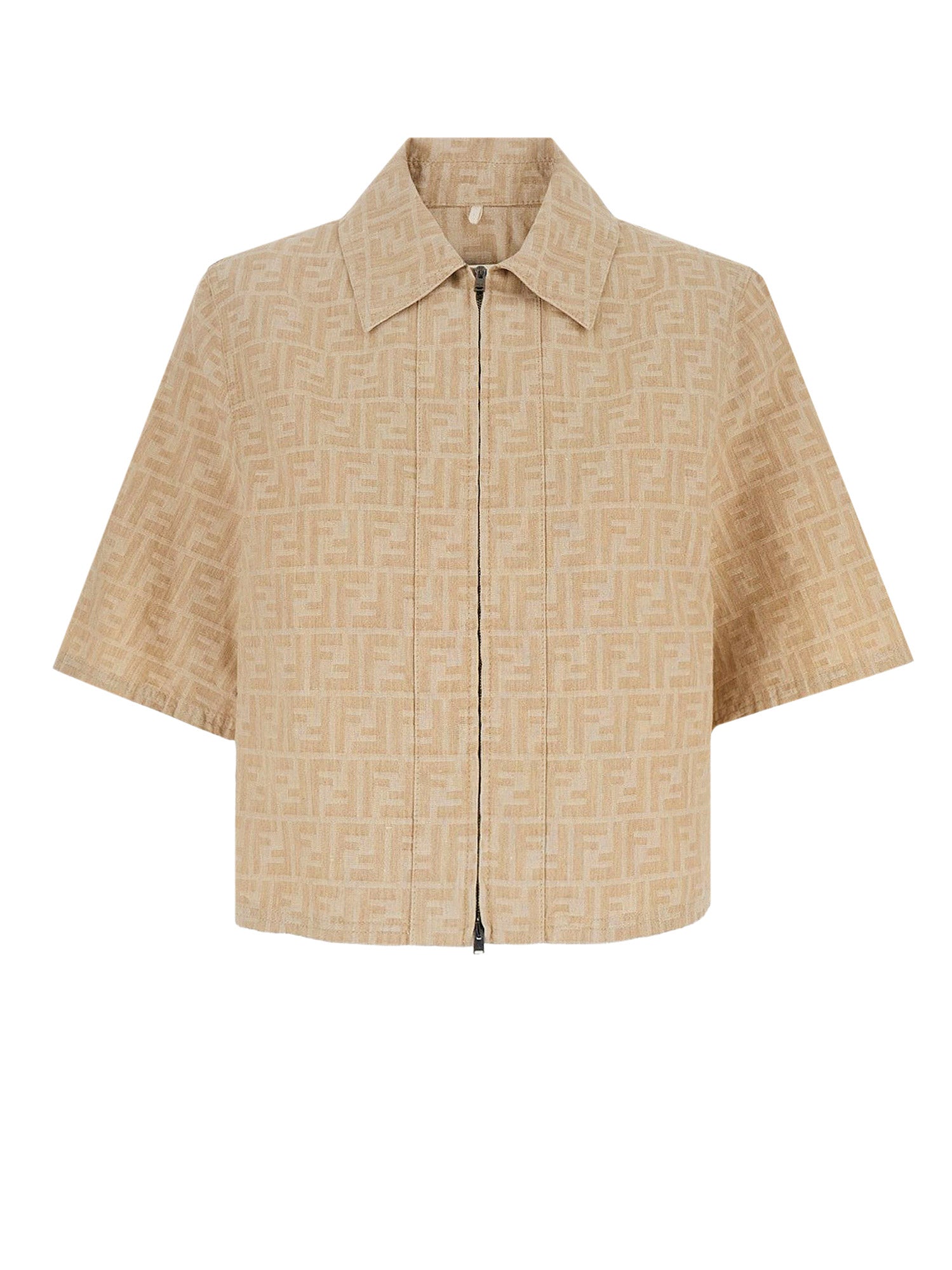 Fendi Shirts Raffia-25 Cotone Lino