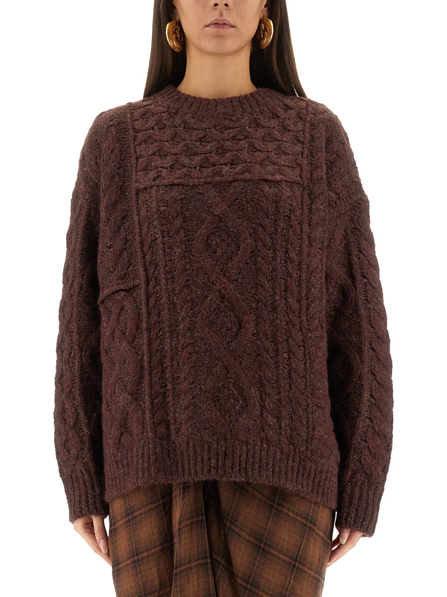 Bordeaux Deottile Sweater Acrylic Jumpers