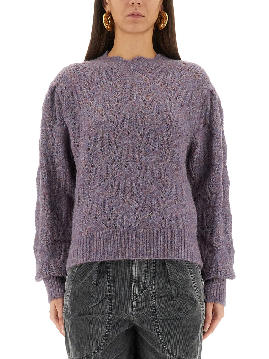 Celestine Sweater Purple Alpaca Jumpers