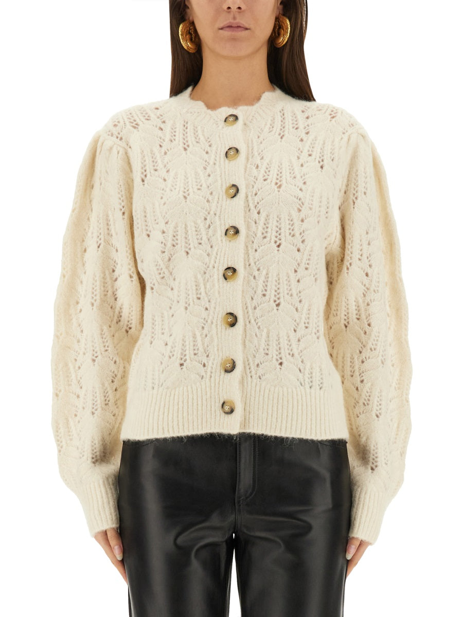 Maxine Cardigan Ivory Alpaca Jumpers