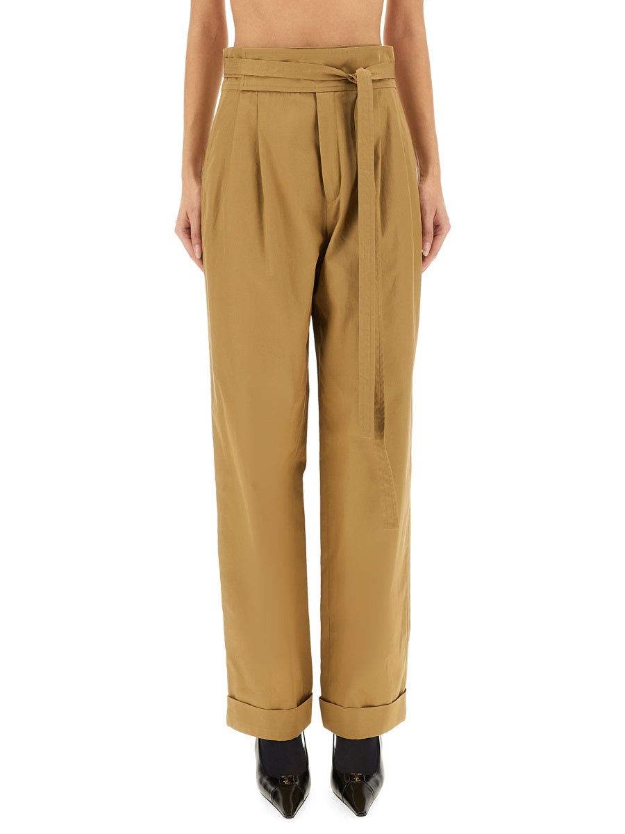 Gurkha Serge Pants Beige Cotton Trousers