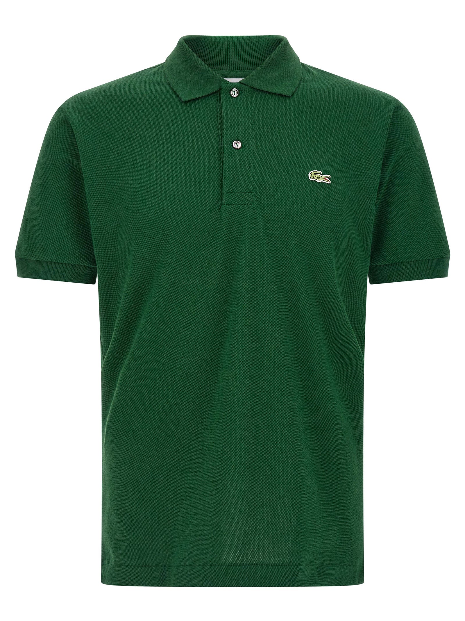 Logo patch polo shirt Green Cotton
