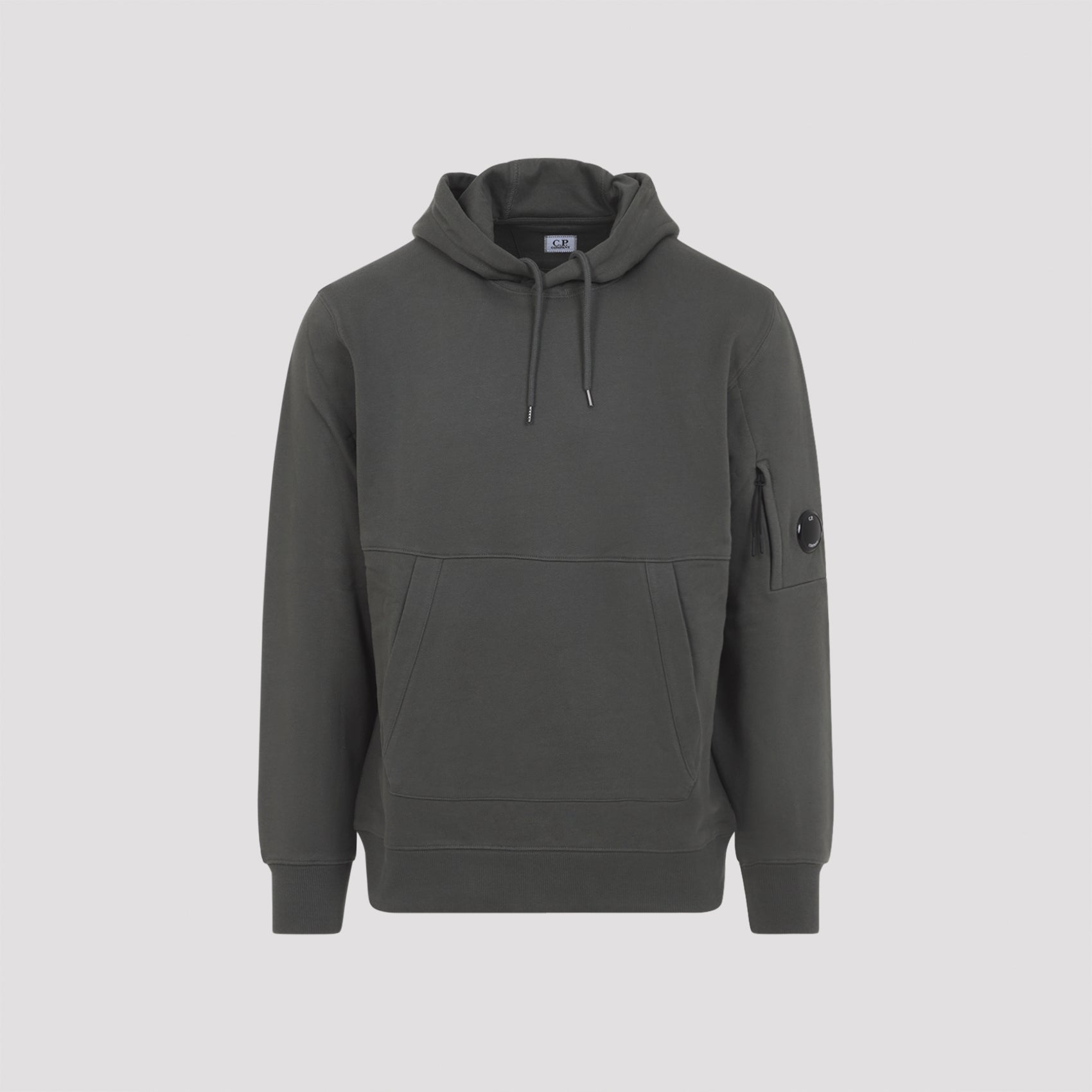 Lens Hoodie Grey Cotton Sweatshirt