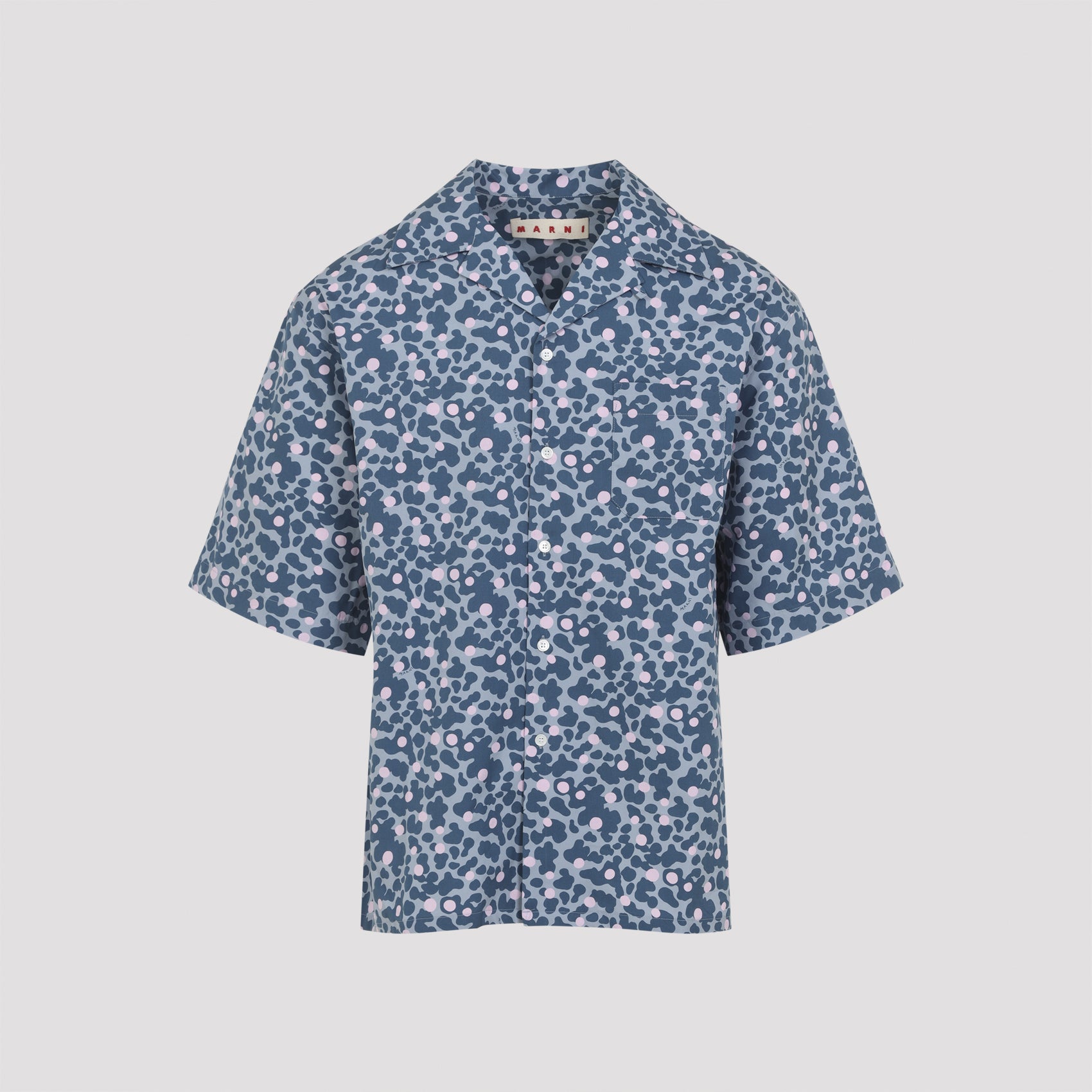 Ss Shirt Blue Cotton