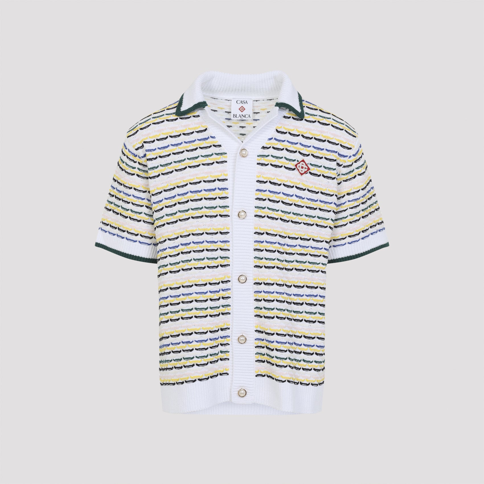 Tuck Stitch Shirt Multicolour Cotton