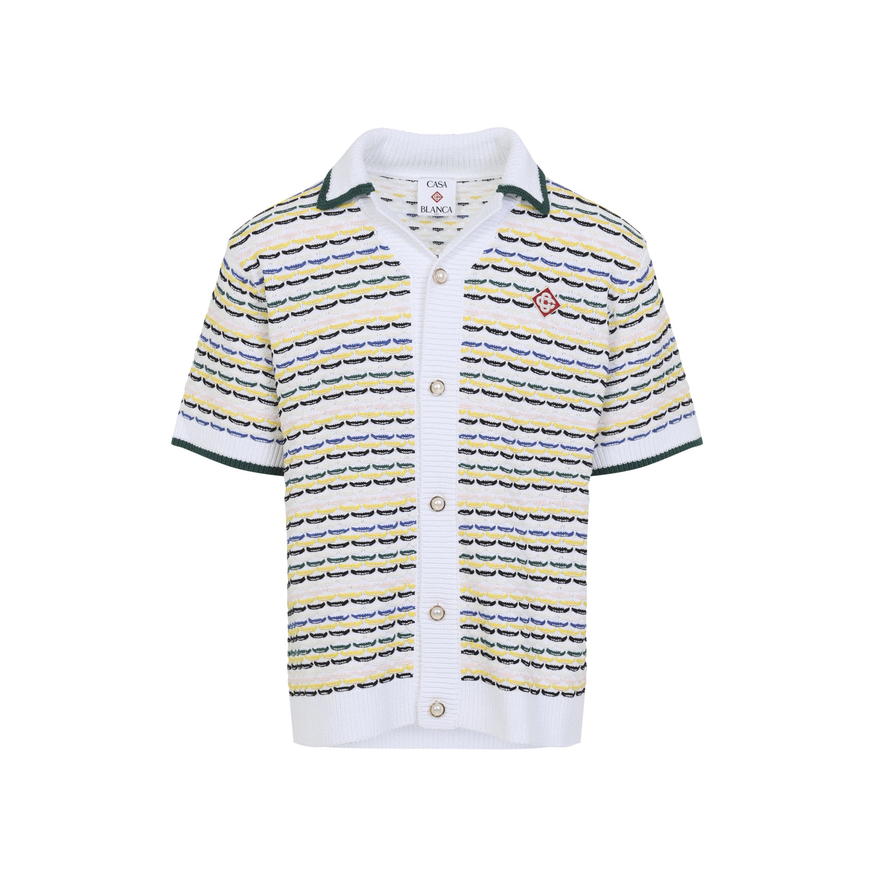 Tuck Stitch Shirt Multicolour Cotton
