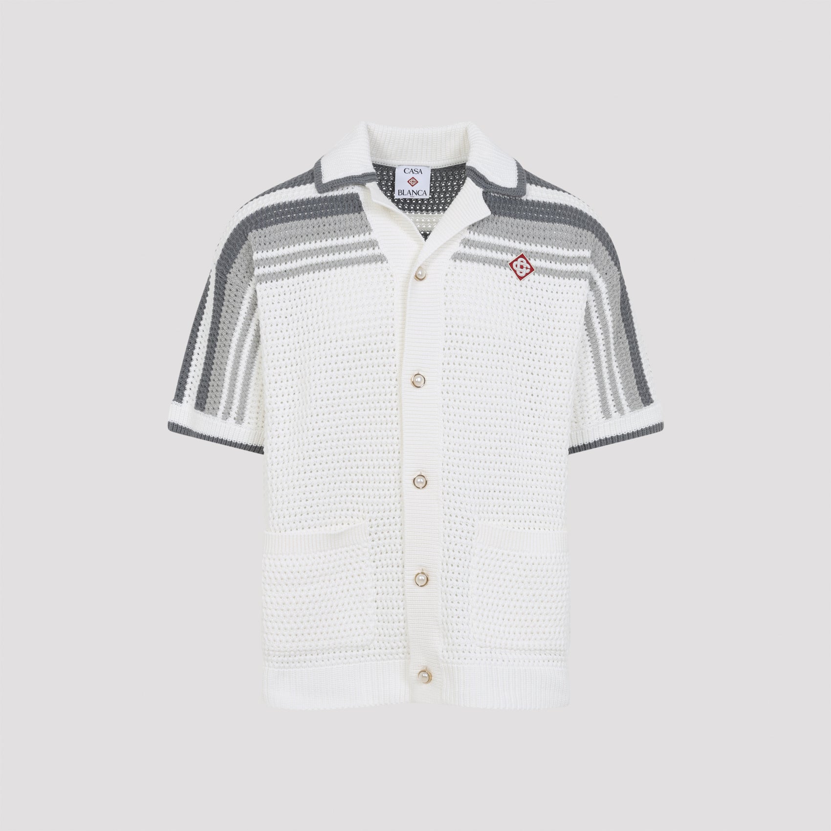 Crocheted Shirt White Cotton
