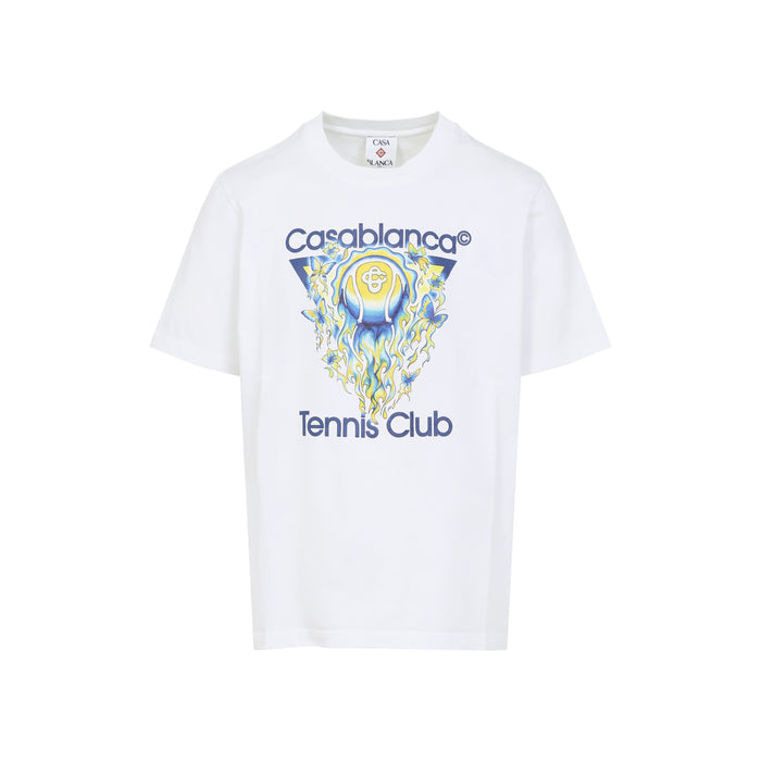 Tennis Club Icon T-shirt White Organic Cotton Tshirt