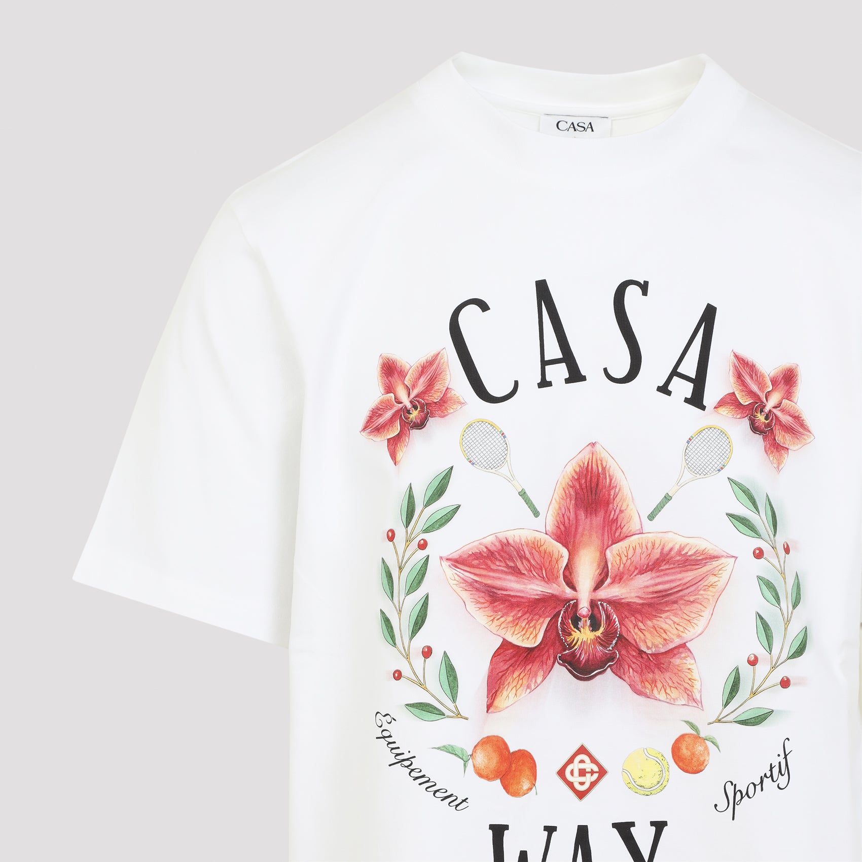 Casa Way T-shirt White Cotton Tshirt