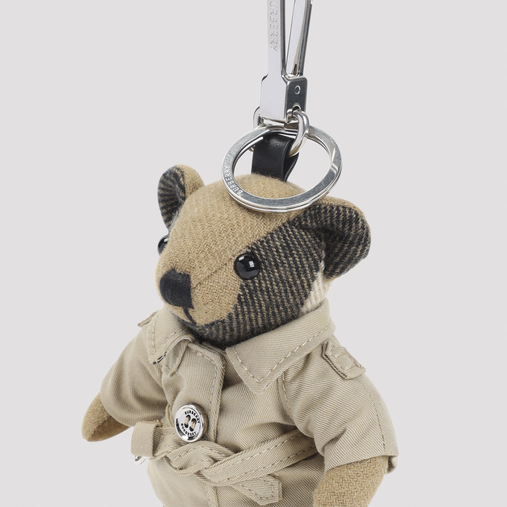 Thomas Trench Key Ring Nude & Neutrals Cashmere Smallleathergoods