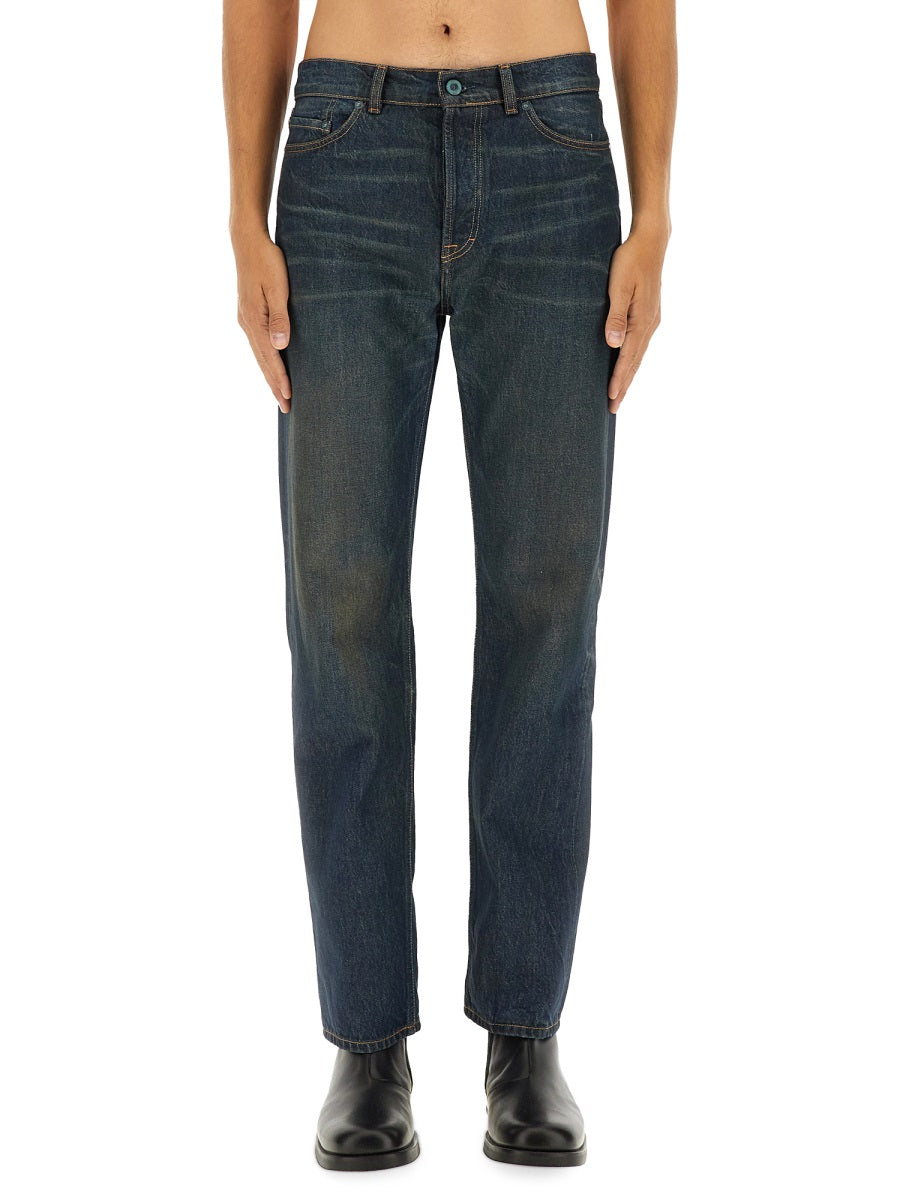 First Cut Blue Cotton Pants Jean