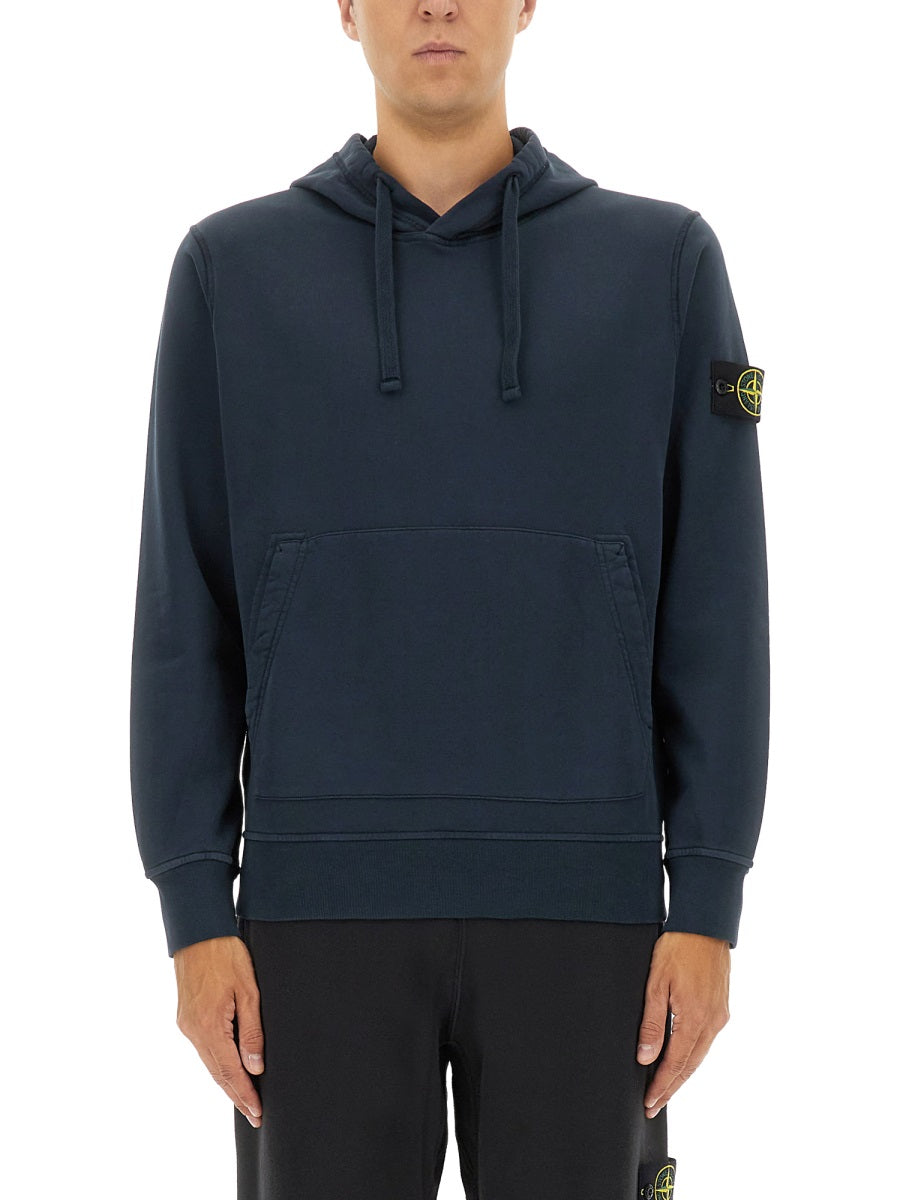 Logo Sweatshirt Blue Cotton Jumpers