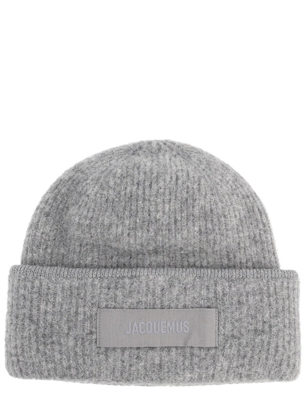 Cap Grosgrain Grey Alpaca Wool Hat