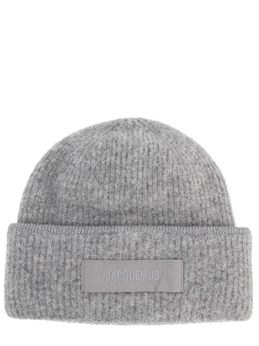 Cap Grosgrain Grey Alpaca Wool Hat