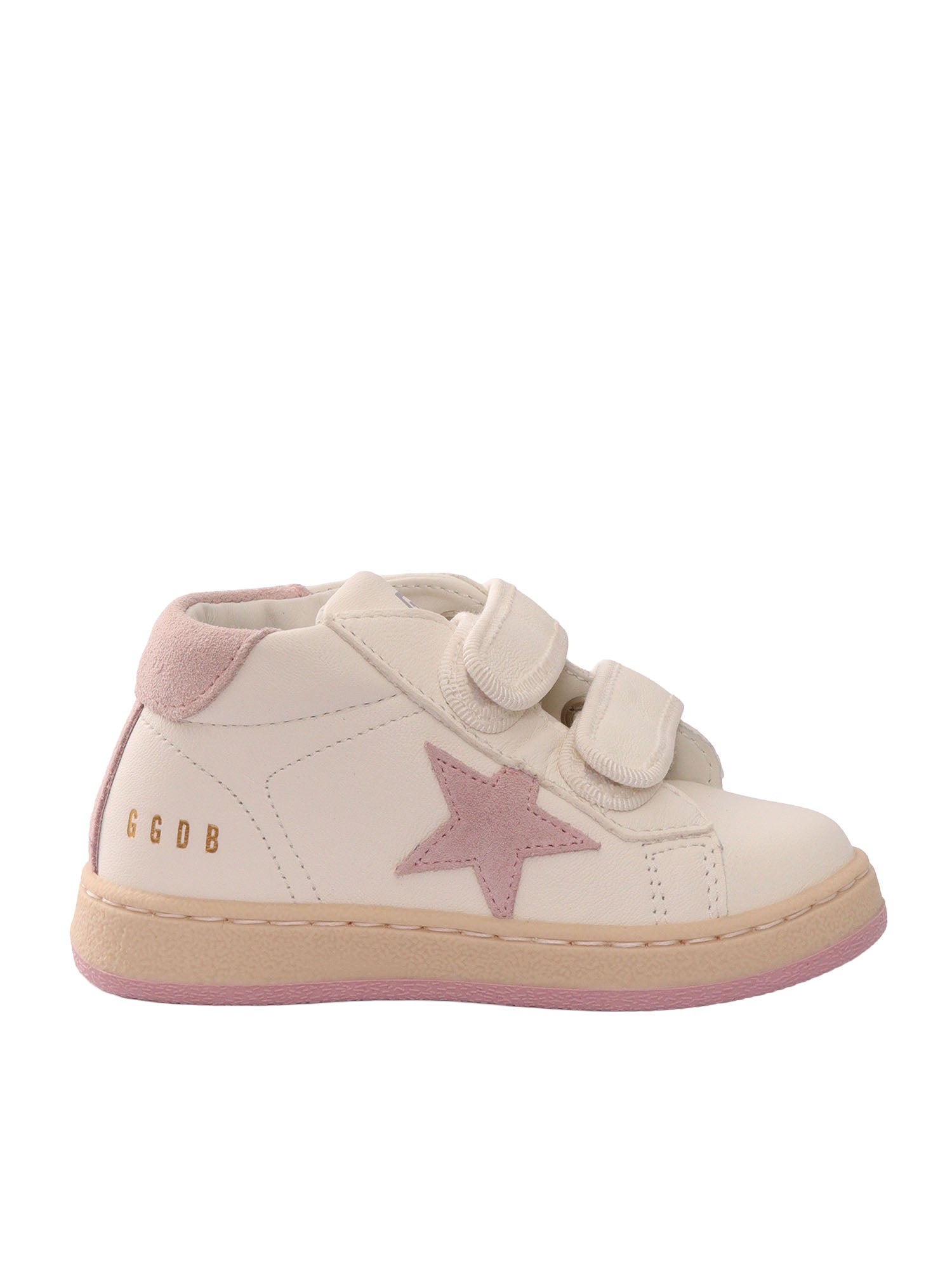 JUNE NAPPA UPPER SUEDE STAR AND HEEL White Kid Sneaker