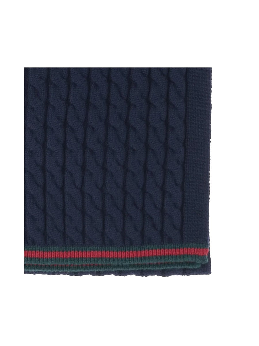 Scarf Tresy Blue Wool