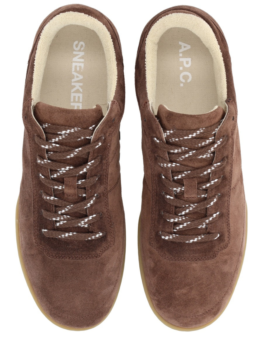 Sneaker Moe Brown Calfskin Trainers