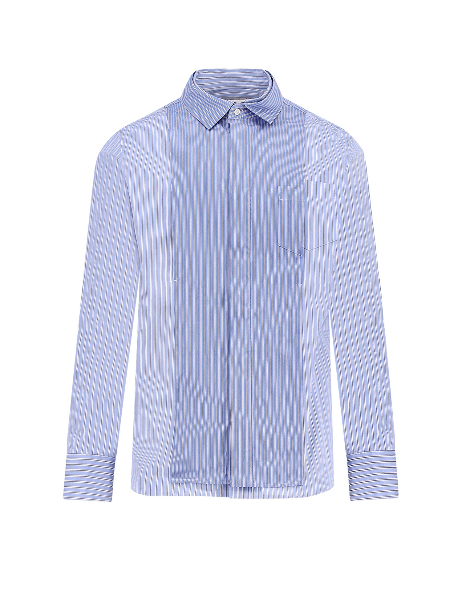 Sacai Shirts Stripe Mix Cotton
