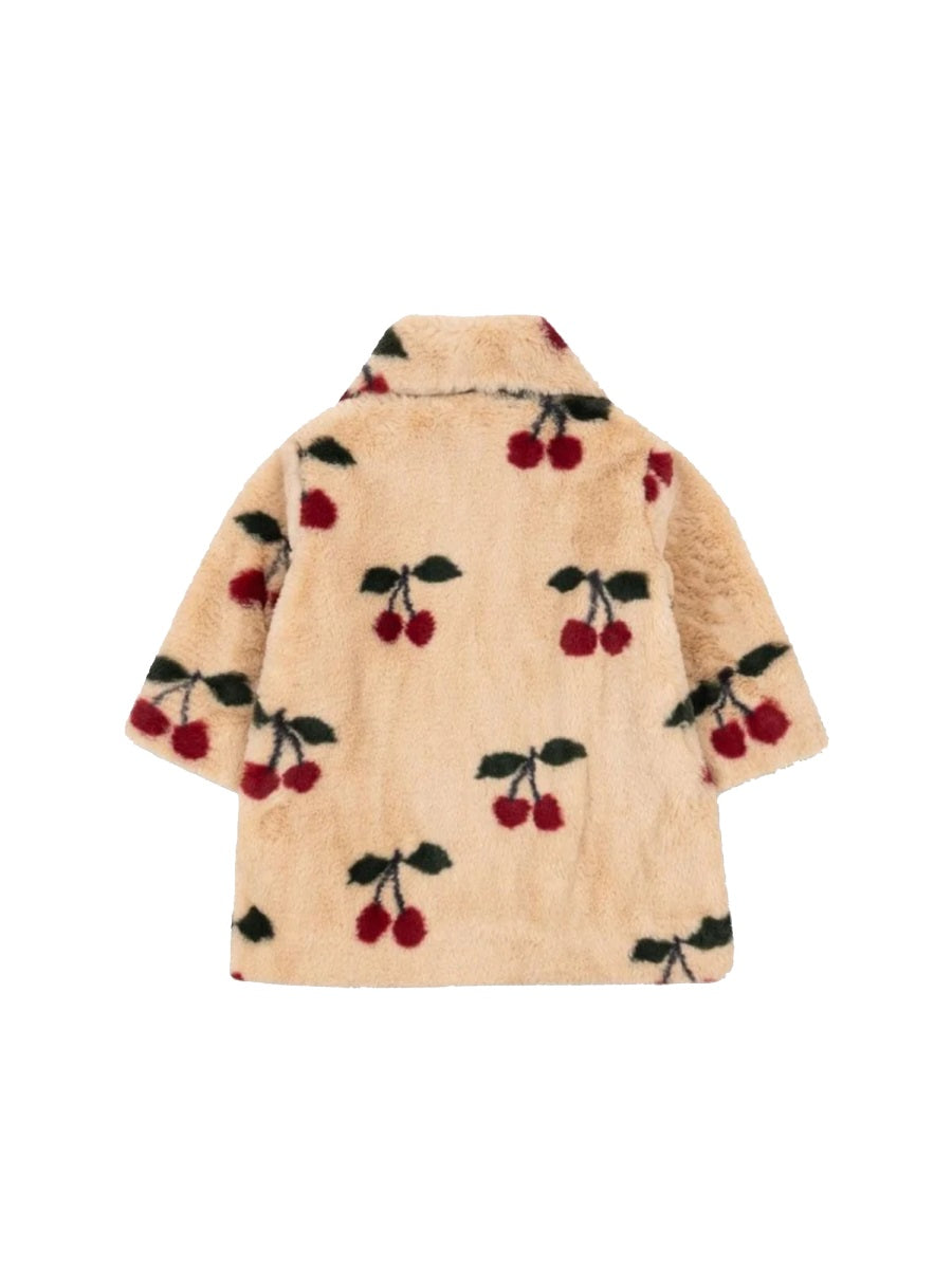 Fuzzie Coat Pink Polyester Trench & Raincoats