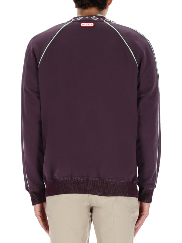 Logo Sweatshirt Purple Organic Cotton Sweatshirts