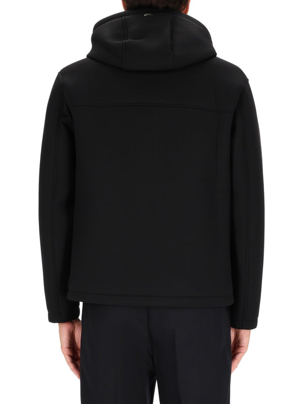 Three-Layer Water-Repellent Jacket Black Viscose