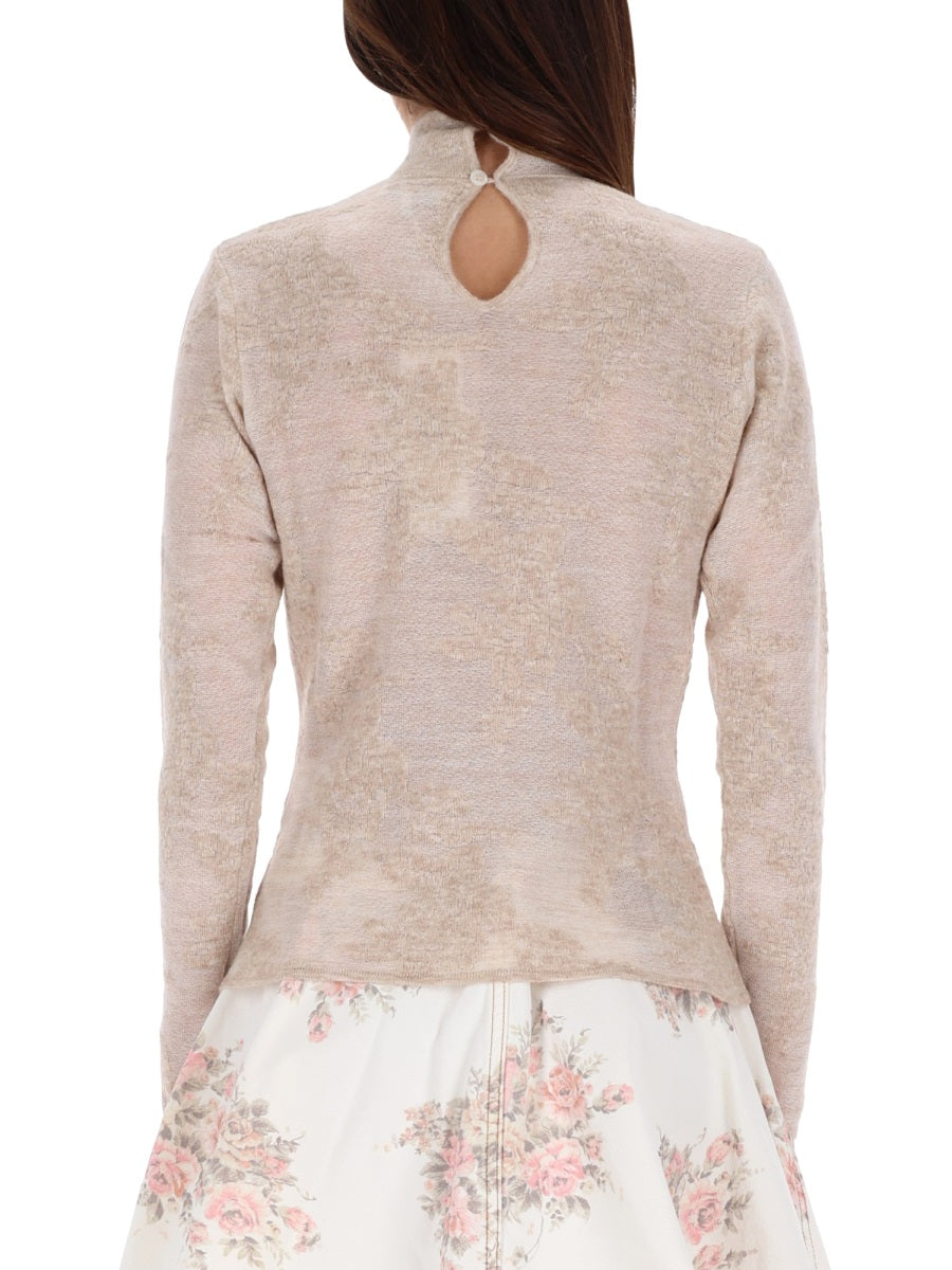 Alpaca Blend Sweater Beige Jumpers