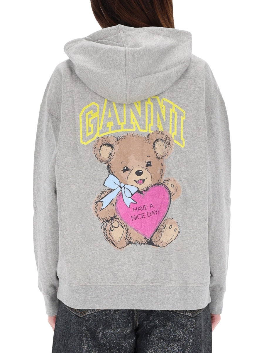 Organic Cotton Teddy Sweatshirt Grey Sweatshirts
