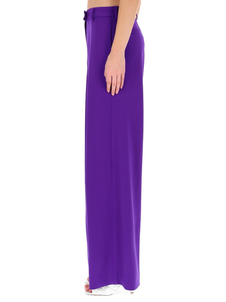 Pants Purple Wool Blend Trousers