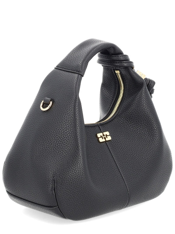 Handbag Hobo Black Recycled Polyester Handbags