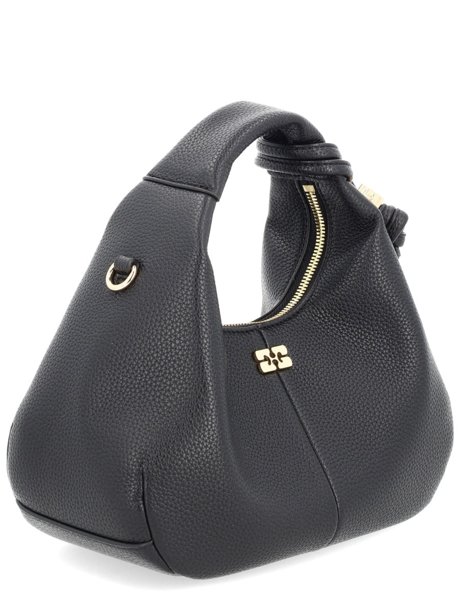 Handbag Hobo Black Recycled Polyester Handbags