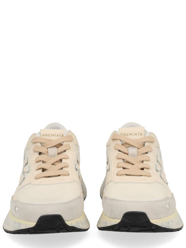 Multicolour Sneaker With Leather Detailing Calf Trainers