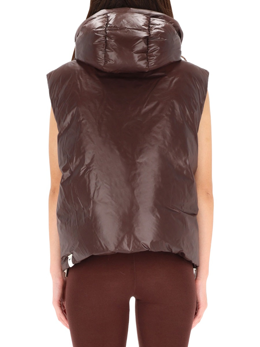Padded Vest Bordeaux Polyamide Waistcoats & Gilets