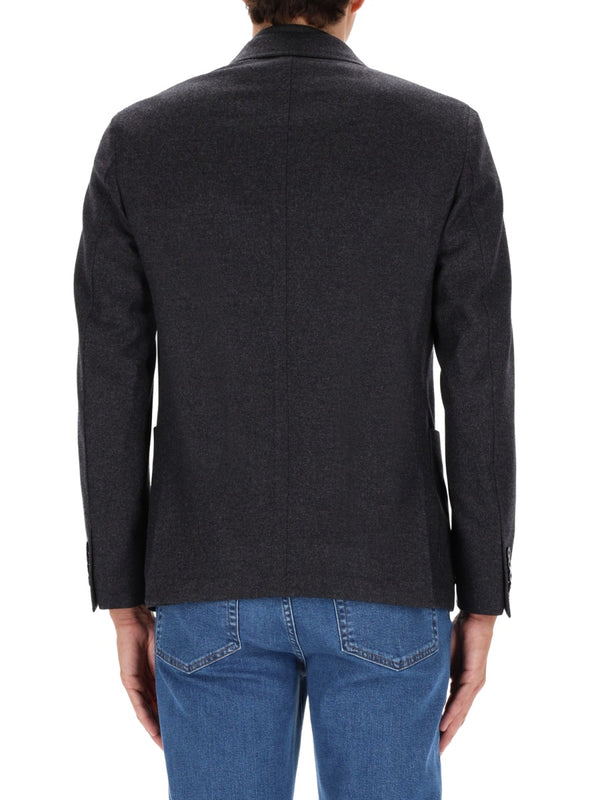 Shirt Jacket Grey Wool Blend