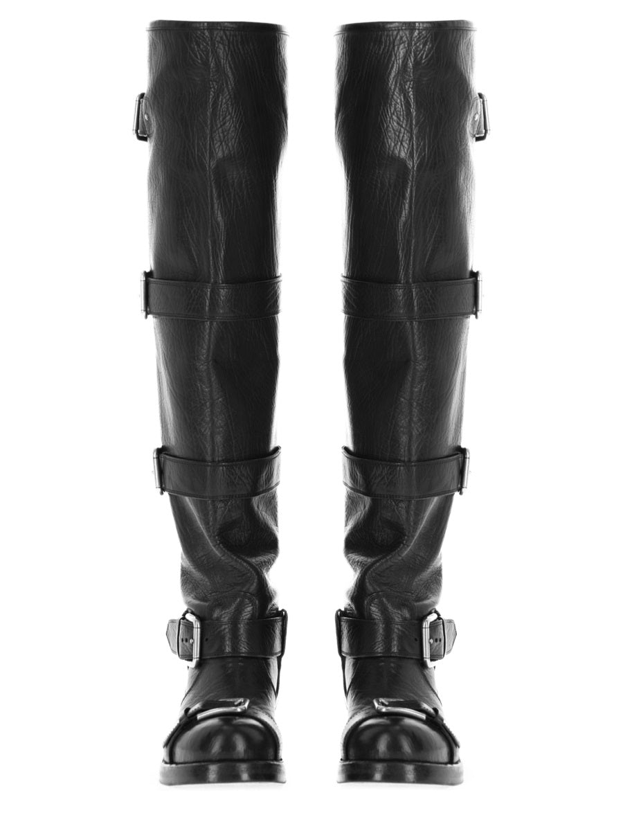 Boots Black Leather