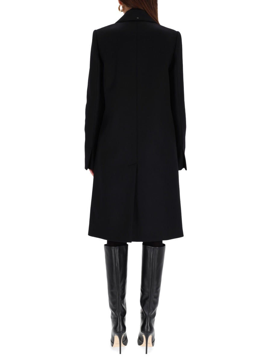 Coat Ala Black Virgin Wool Trench & Raincoats