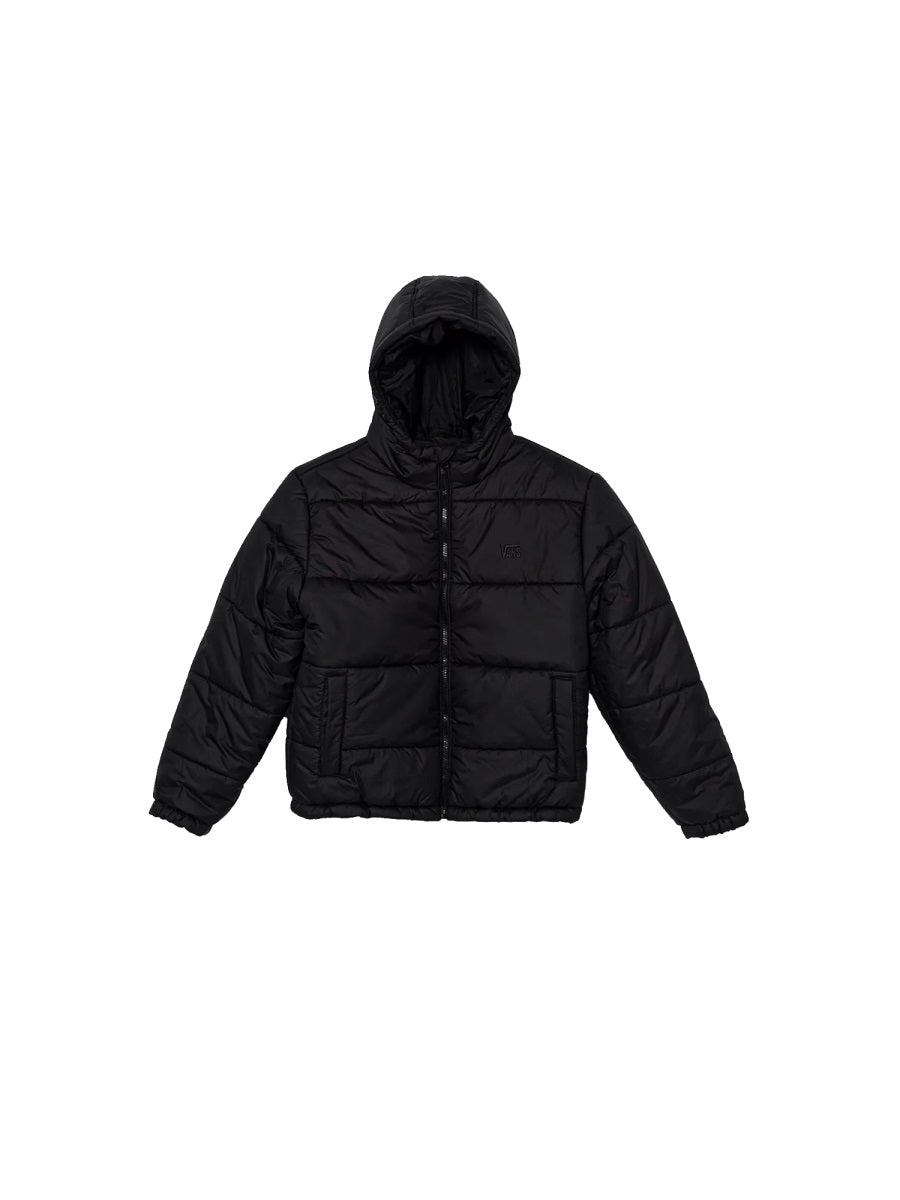 Puffer Jacket Black Polyester Trench & Raincoats
