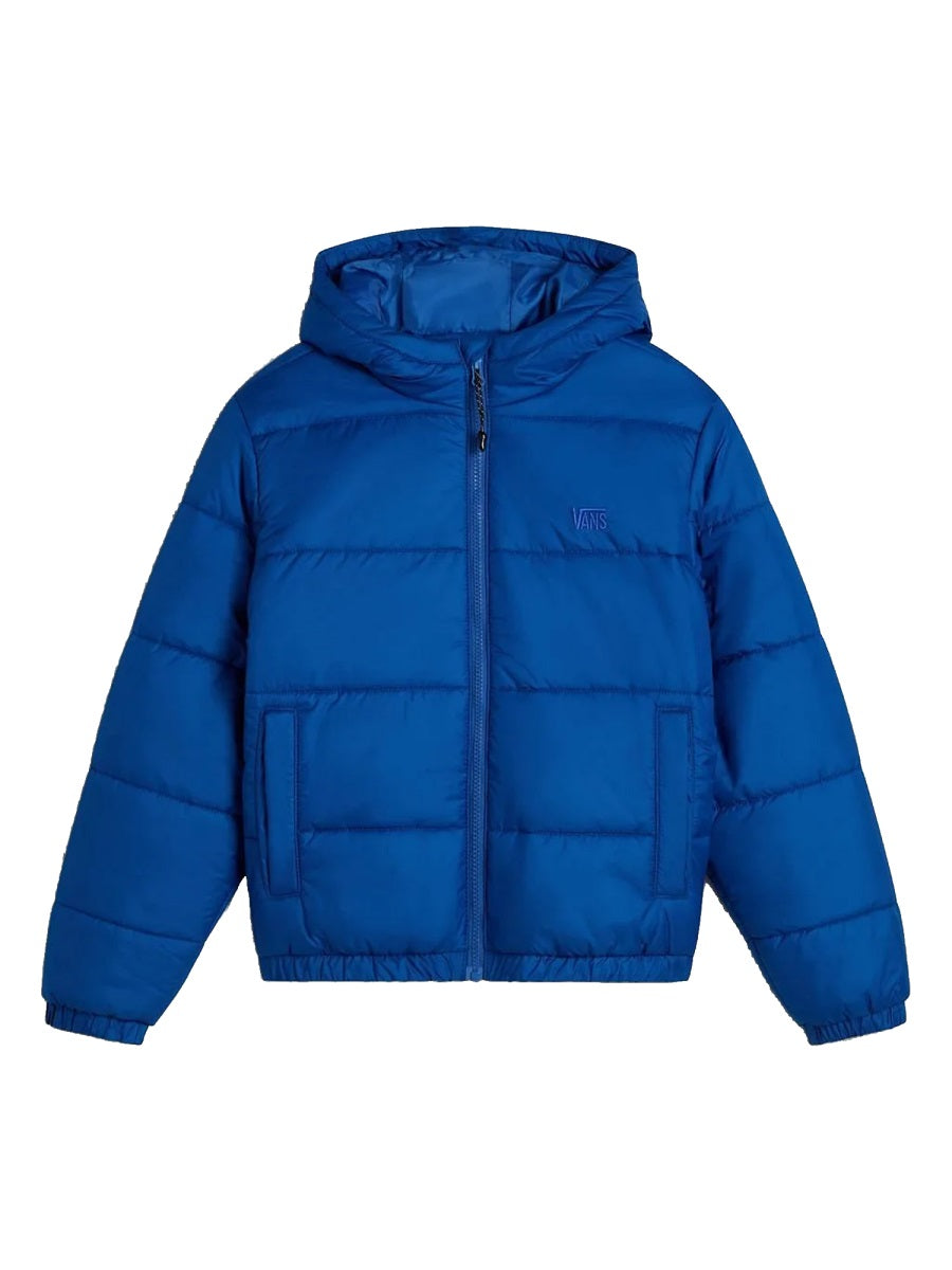 Puffer Jacket Blue Polyester Trench & Raincoats