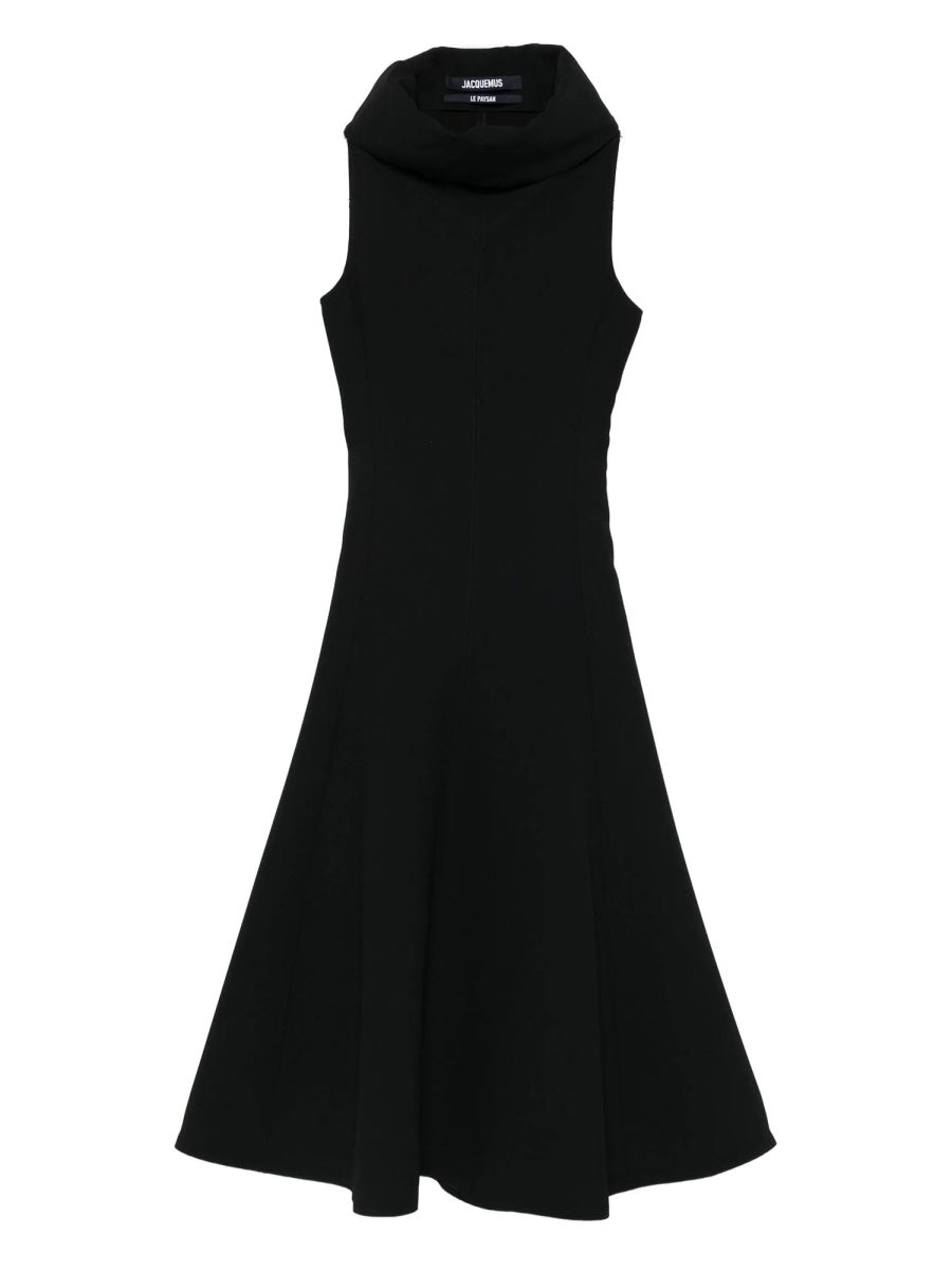 Triangle Dress Black Polyester