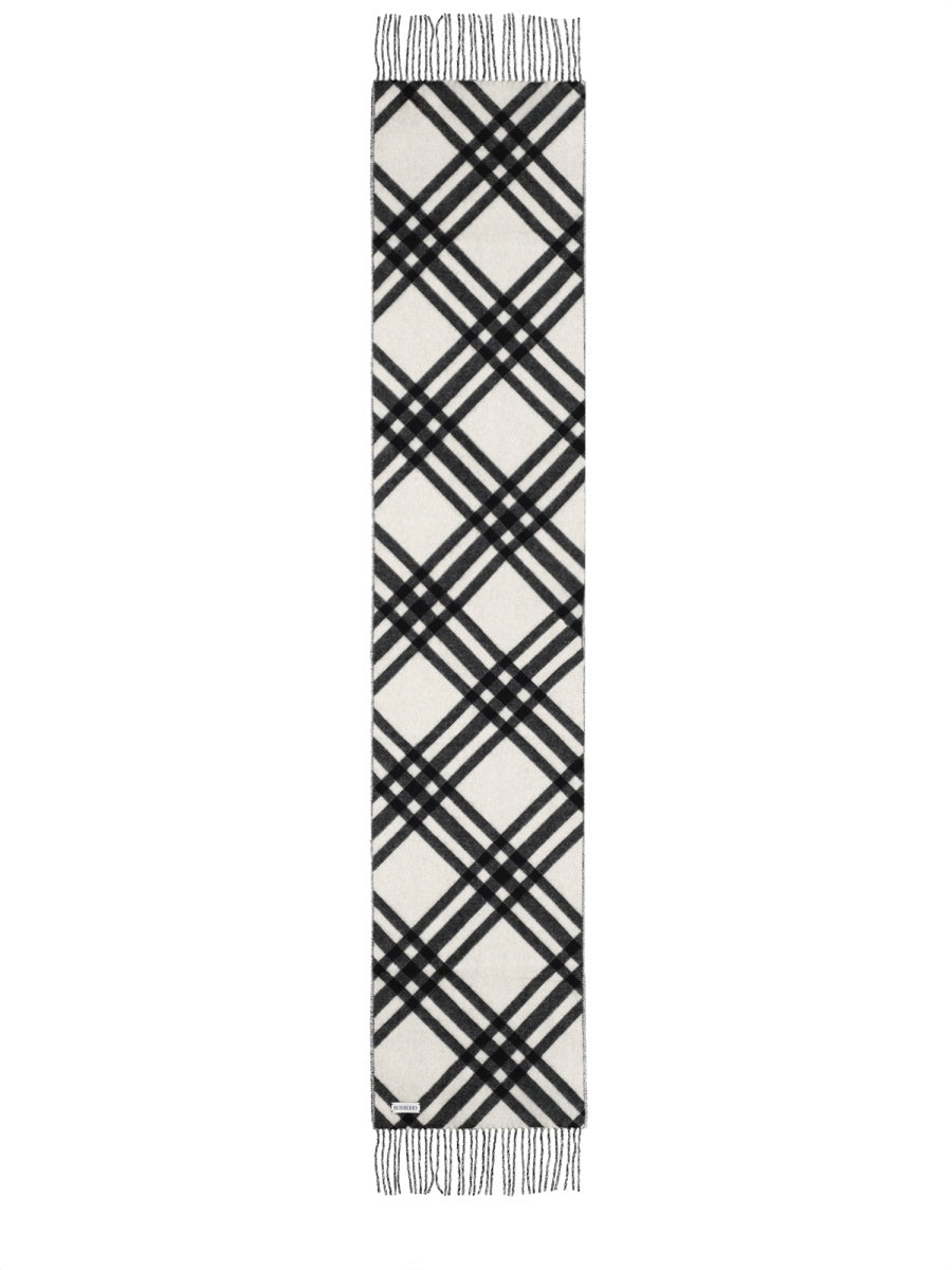 Scarf Cashmere Check Black