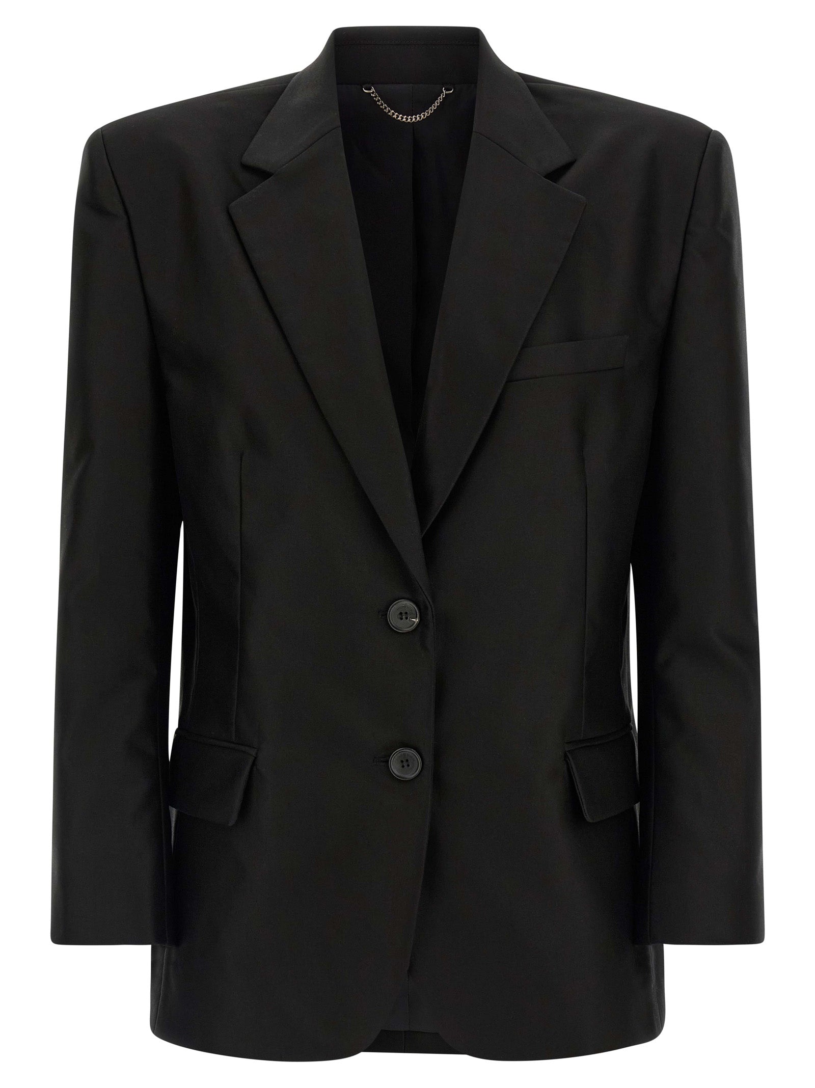 04 blazer Black Cotton Blazer, Suits