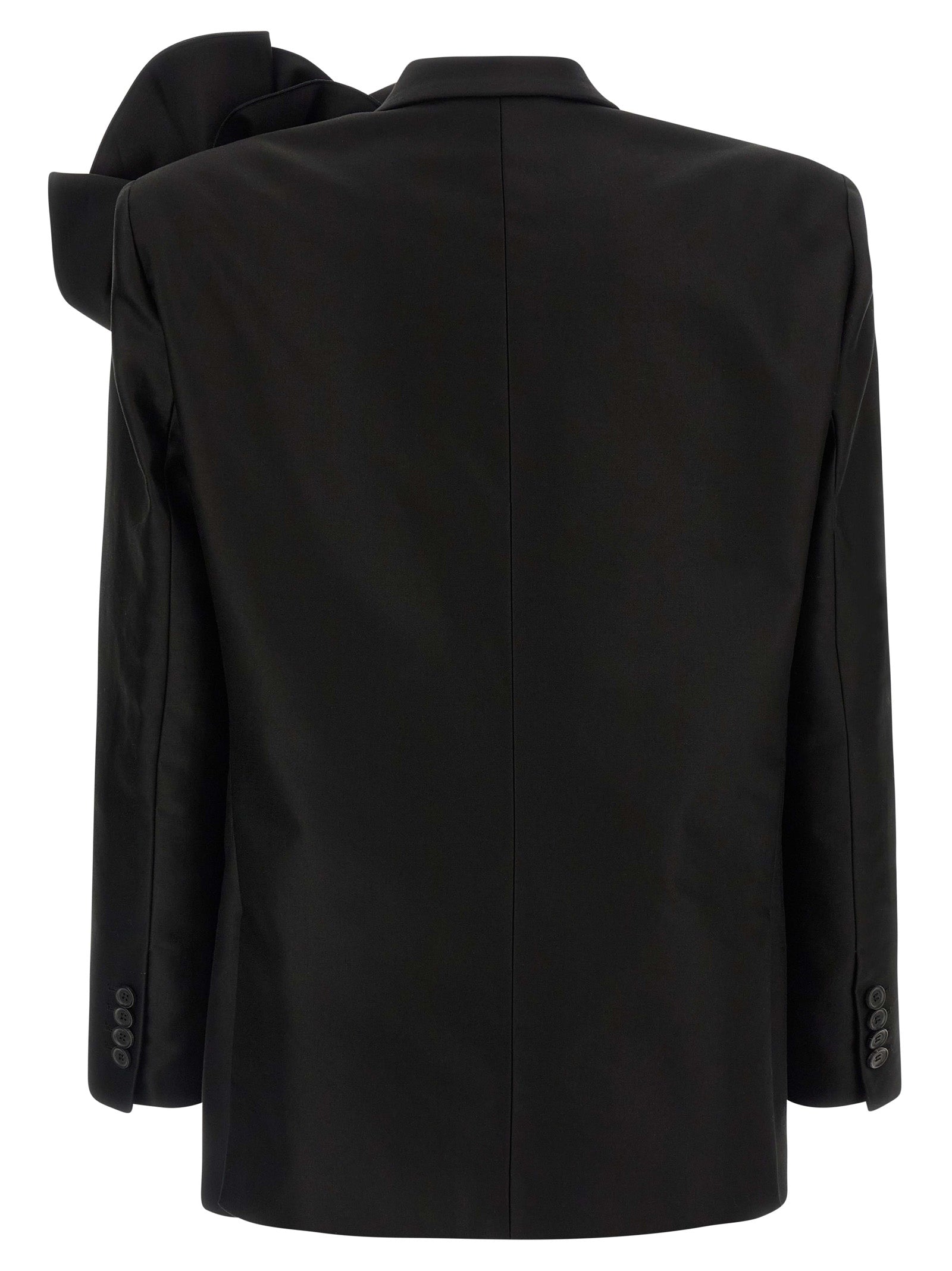 04 blazer Black Cotton Blazer, Suits
