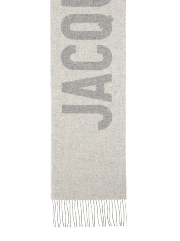 Wool Scarf Lecharpe Grey Virgin Scarfs