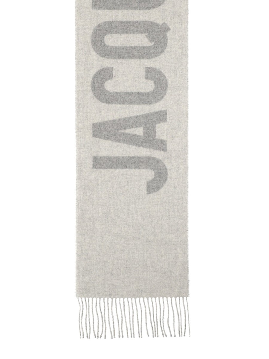 Wool Scarf Lecharpe Grey Virgin Scarfs