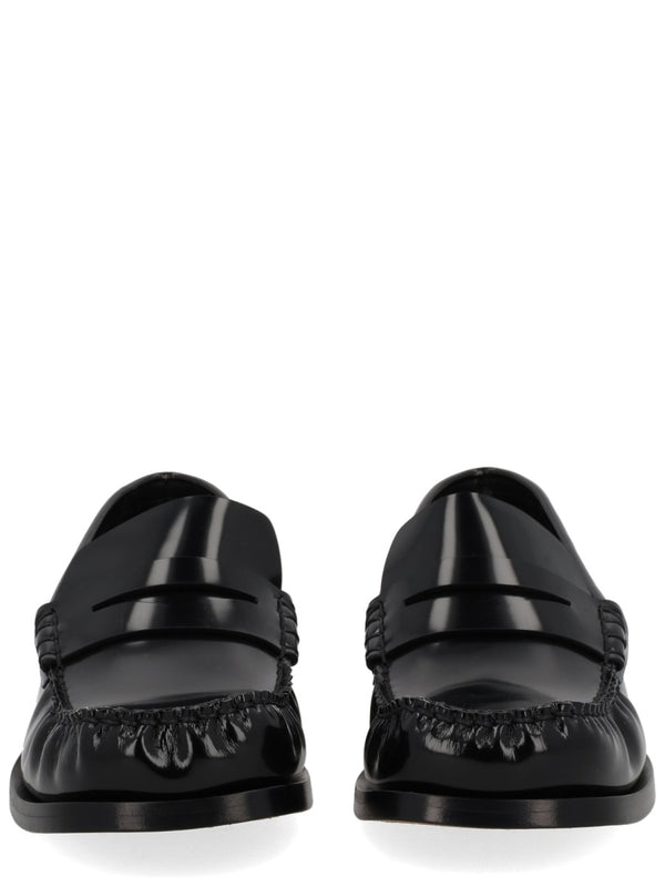 Moccasins Truman Black Calf Leather Loafers