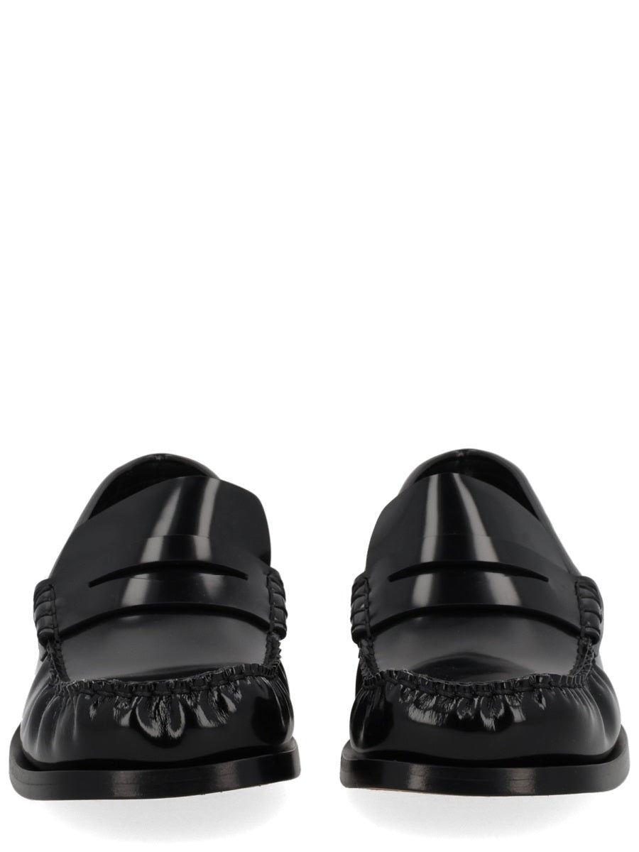 Moccasins Truman Black Calf Leather Loafers