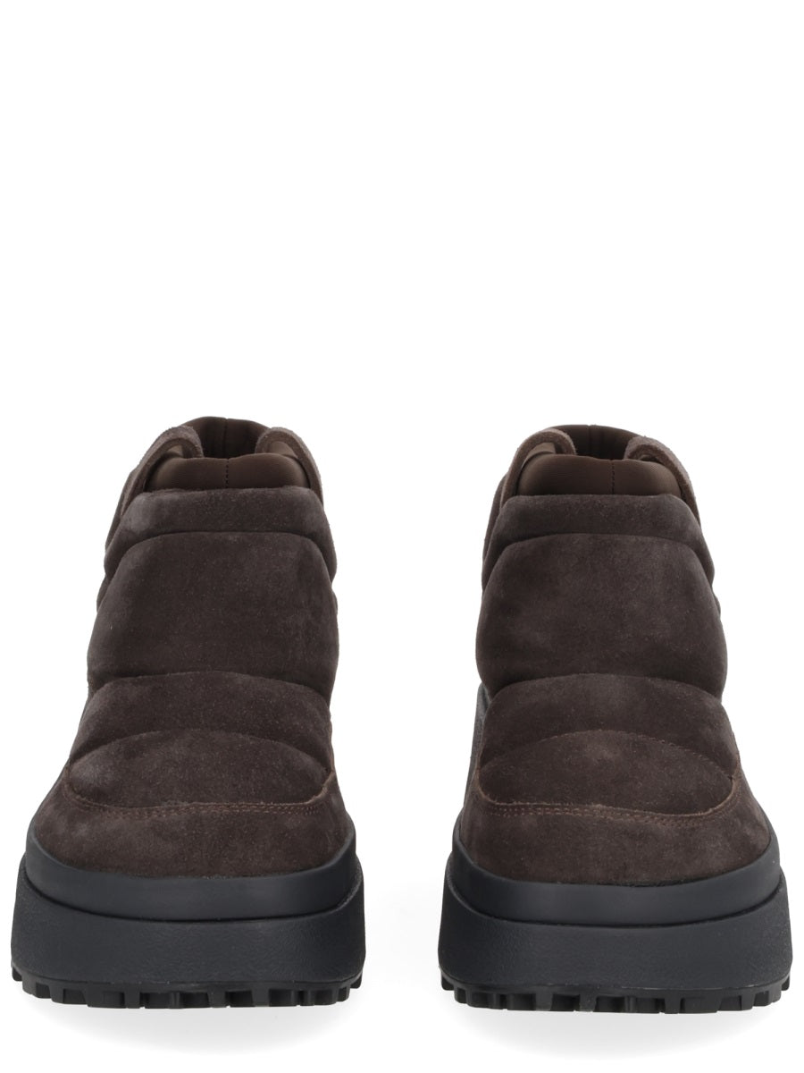 Boot Onyx Brown Calf Leather Fabric